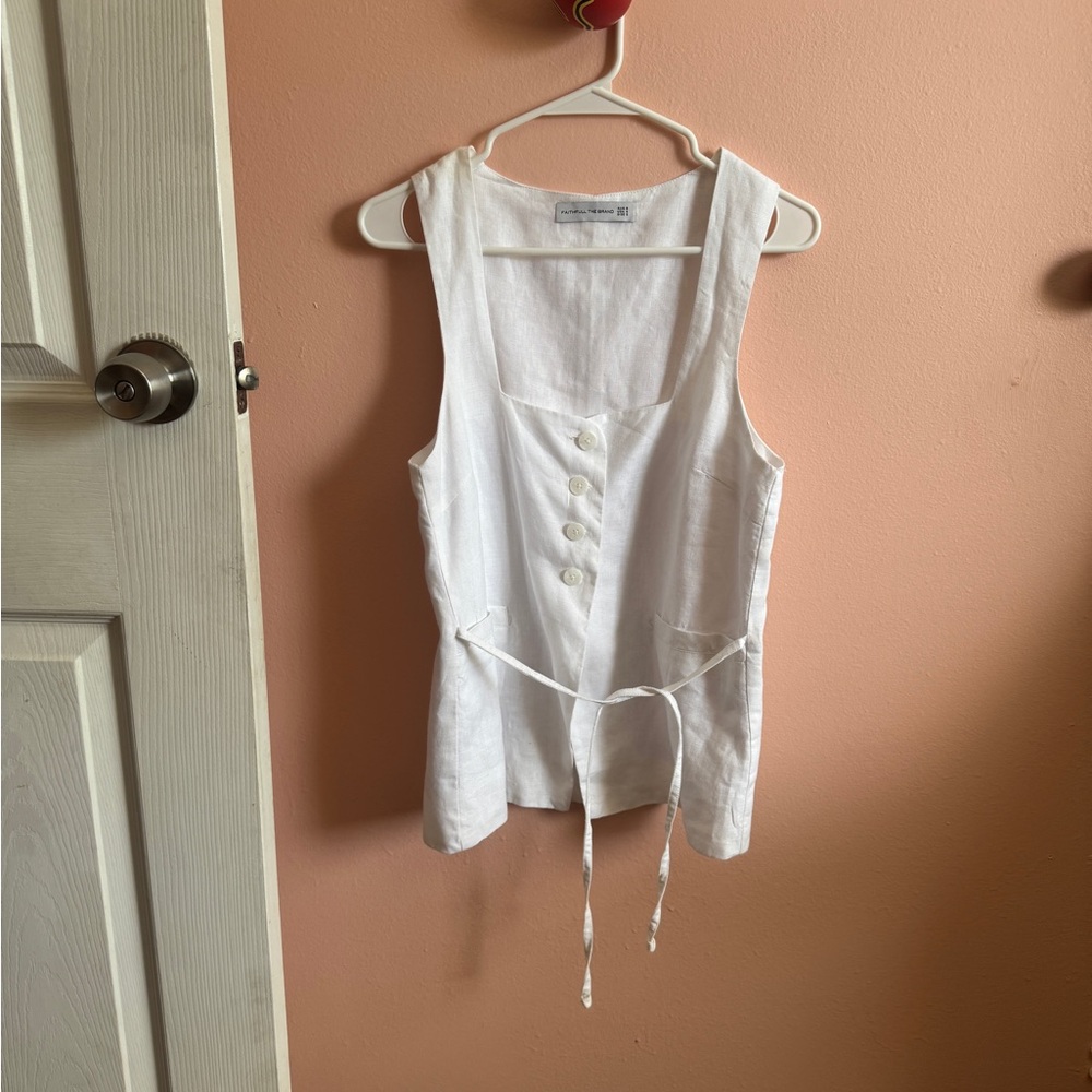 Faithfull the Brand White Vest Top